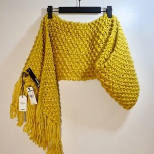 Express Hand Woven Yellow Scarf